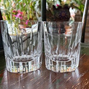 Block Crystal Whiskey Glasses